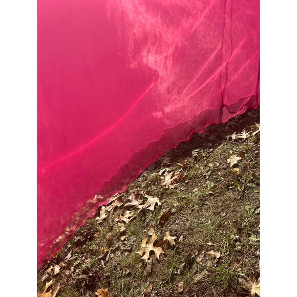 VTG Jenelle of California Merlot Robe Lingerie Marabou Feather 100% Nylon XL? - Picture 5 of 10